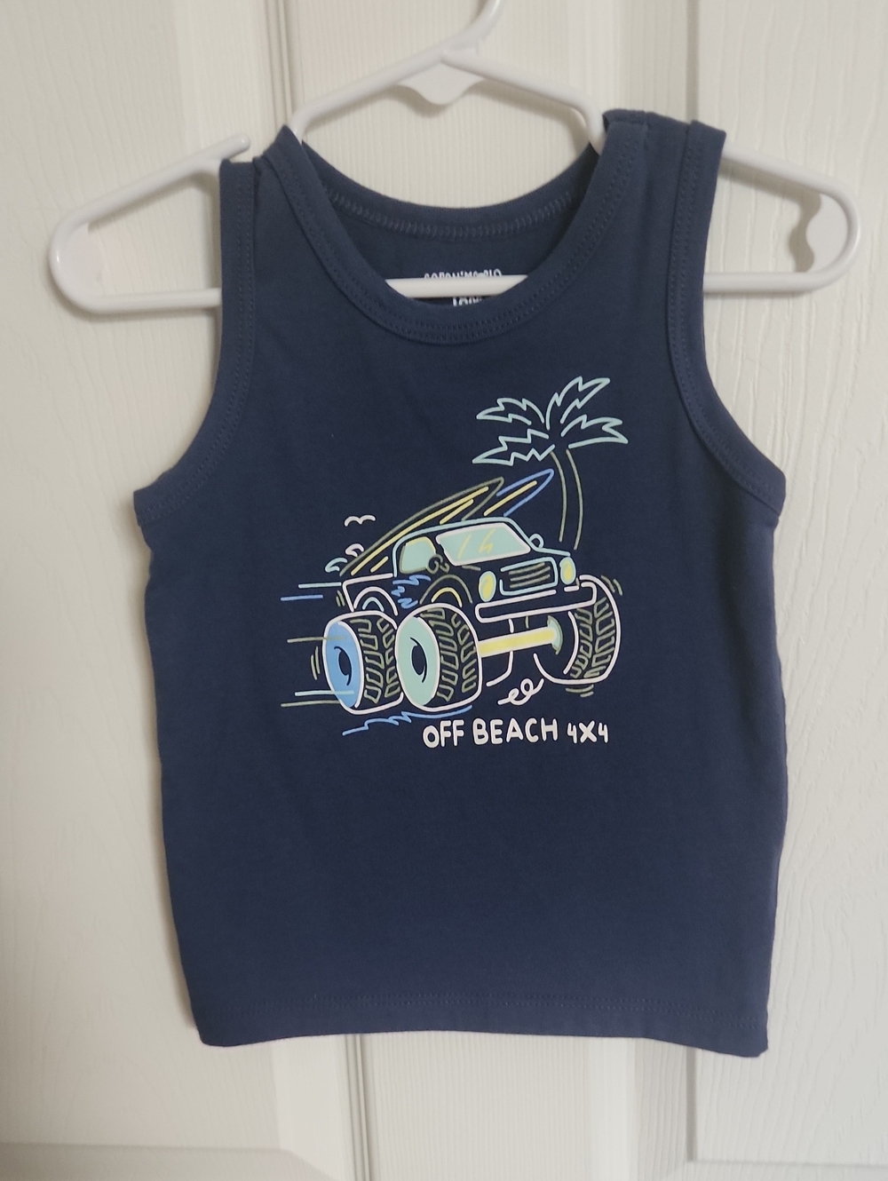 Garanimals Navy Tank Top with Off-Road 4x4 Graphic
